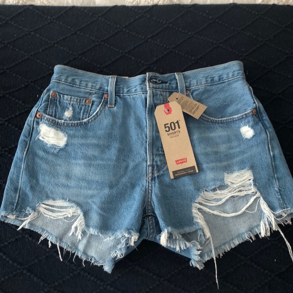 Levi’s High Waisted Jean Shorts